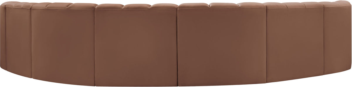 Arc - Faux Leather 8 Piece U-Shaped Modular Sofa