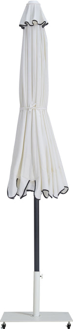 Amalfi - Aluminum Patio Umbrella - White Base / Black Pole