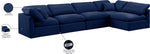 Indulge - Velvet 5 Piece Modular Sectional