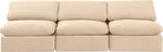 Indulge - Velvet 3 Seat Modular Armless Sofa