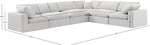 Comfy - 6 Piece Velvet Modular Corner Sectional