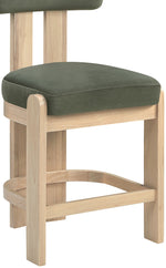 Arienzo - Velvet Performance Fabric Upholstered Counter Stool (Set of 2)