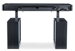 Home Office - Adjustable-Height Desk - Black