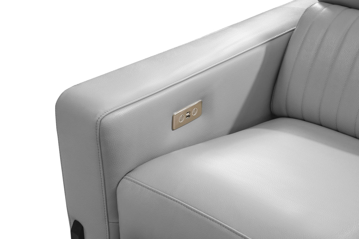 2787 - Sectional With Recliners - Gray