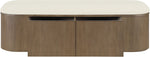 Velden - Upholstered Storage Bench With Stained Brown Base