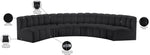 Arc - Faux Leather 6 Piece U-Shaped Modular Sofa
