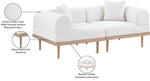 Laguna - 2 Piece Resilient Water Resistant Fabric 71" Upholstered Outdoor Patio Modular Loveseat