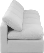 Indulge - Linen 4 Piece Modular Armless Sofa - White