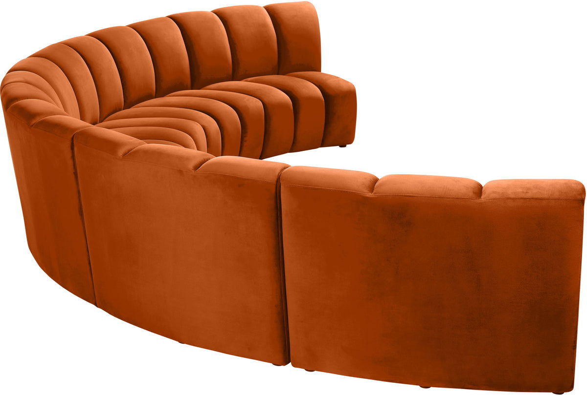 Infinity - 5 Piece Velvet Modular Sectional