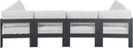 Nizuc - Outdoor Patio 6 Piece Modular Sectional With Gray Frame