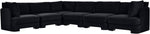Hammond - Velvet Performance Fabric Upholstered 6 Piece Corner Sectional