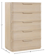 Tiberio - Oak Veneer And Solid Wood Chest