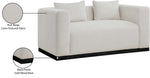 Alfie - Linen Textured Fabic Loveseat