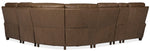 MS - Julian Six-Piece Power Reclining Sectional - Dark Brown