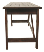 Baldridge - Home Office Large Leg Desk - Rustic Brown