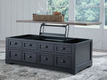 Wildenauer - Lift Top Cocktail Table - Brown / Black