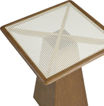 Atrium - Glass Top And Wood Base Dining Table