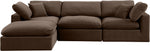 Comfy - 4 Piece Velvet Modular Sectional With Chaise
