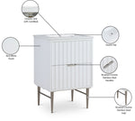 Modernist - Bathroom Vanity With Chrome Legs
