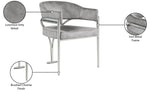 Madelyn - Dining Chair (Set of 2) - Brushed Chrome