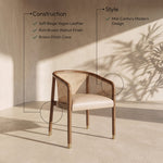 Sylvan - Vegan Leather Dining Chair (Set of 2) - Brown Frame