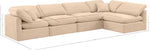 Indulge - Velvet 5 Piece Modular Sectional