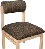Roundhill - Fabric Dining Chair (Set of 2) - Natural Frame