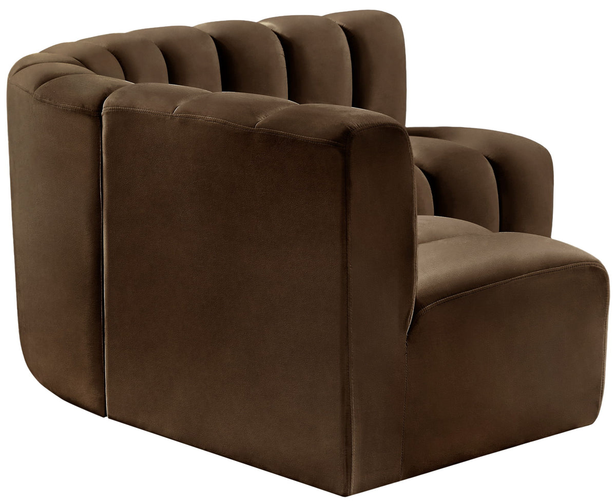 Arc - Velvet 4 Piece Corner Modular Sofa