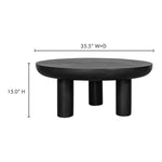 Rocca - Cement Coffee Table - Black