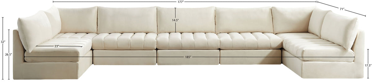 Jacob - Modular U-Shaped Sectional 7 Piece
