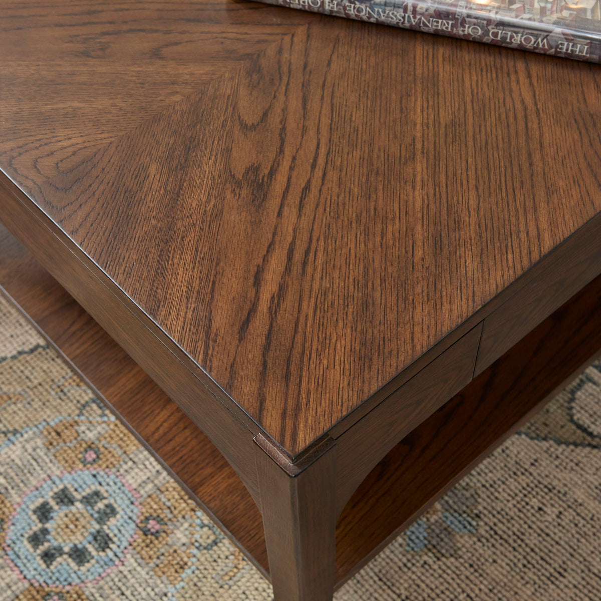Sylvie - Rectangular Coffee Table - Dark Brown
