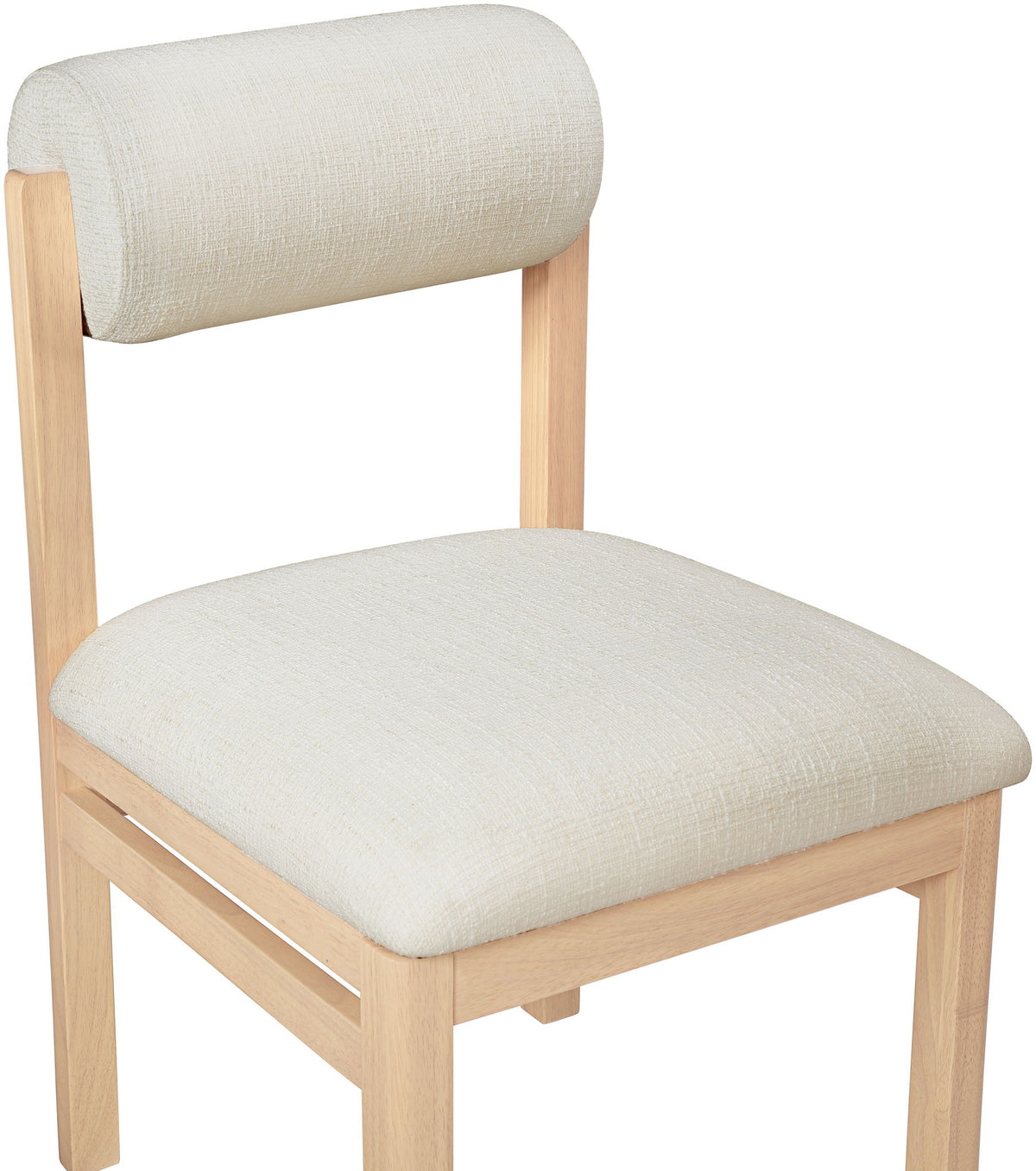 Roundhill - Fabric Dining Chair (Set of 2) - Natural Frame