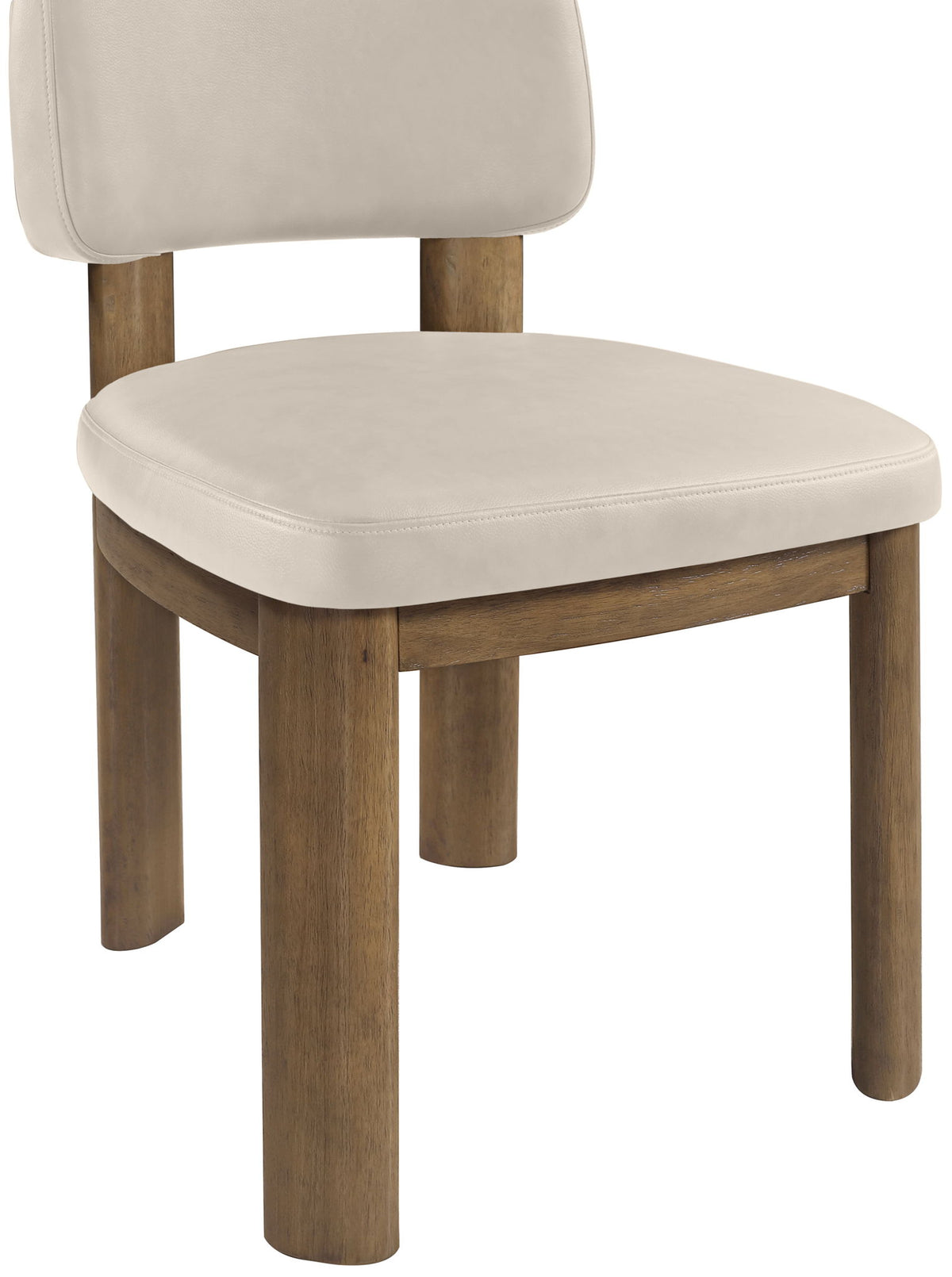 Paloma - Vegan Leather Upholstered Dining Chair (Set of 2) - Brown Frame