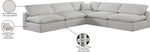 Comfy - 5 Piece Linen Modular Corner Armless Sectional