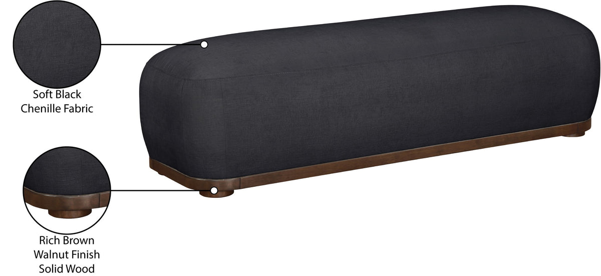 Calum - Bench - Dark Brown Frame