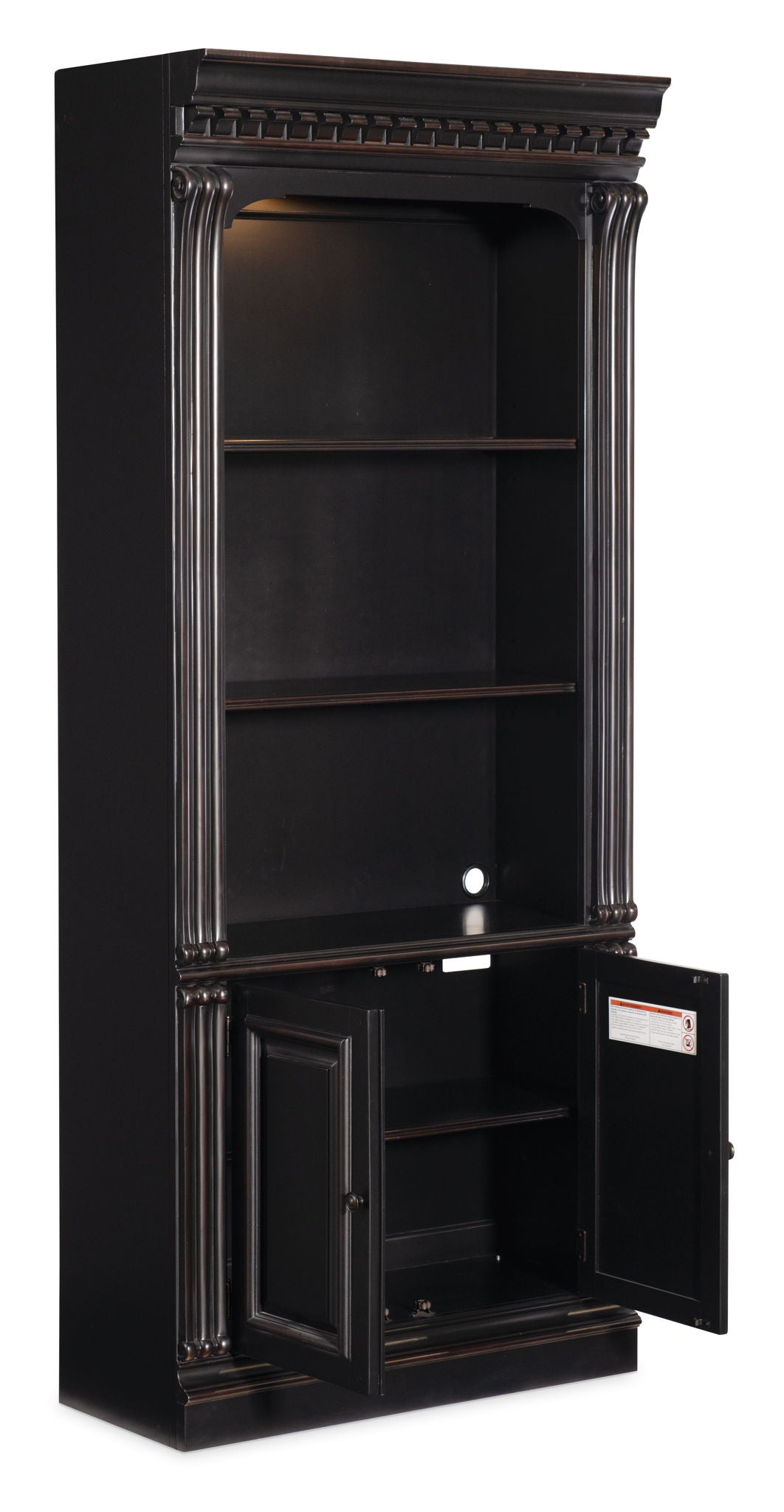 Telluride - Bunching Bookcase (With Doors) - Black