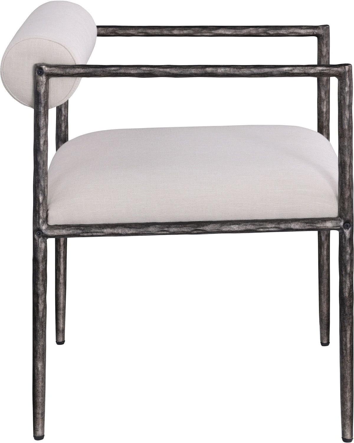 Axis - Linen Textured Beige Fabric Upholstered Dining Chair (Set of 2)