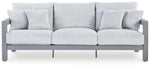 Hurley Park - 4 Pc. - Outdoor Sofa, 2 Lounge Chairs And Coffee Table - Gray