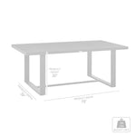 Menorca - Outdoor Patio Dining Table - Aluminum