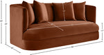 Alder - Loveseat - Cognac