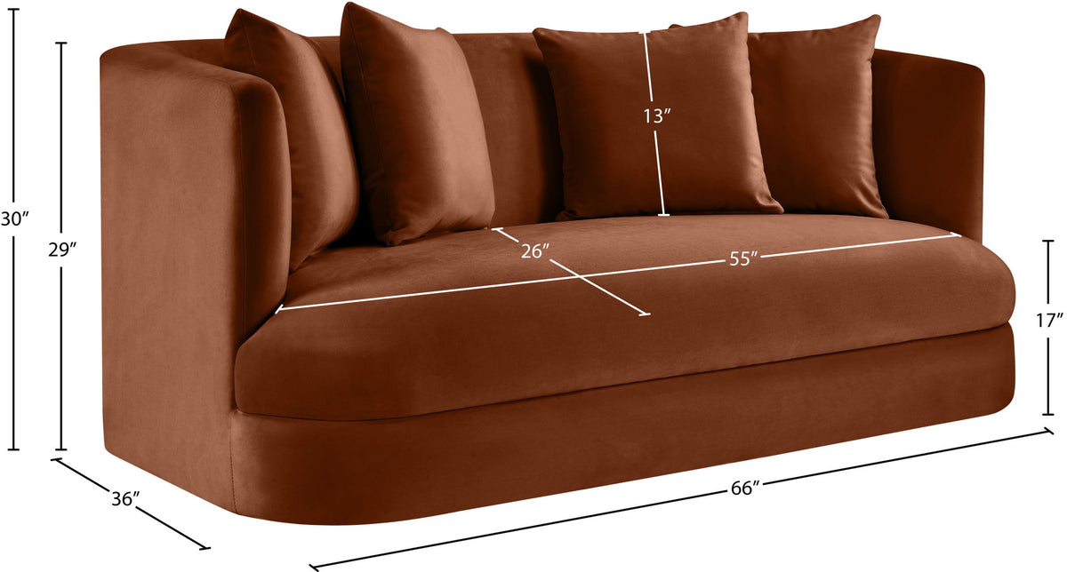 Alder - Loveseat - Cognac