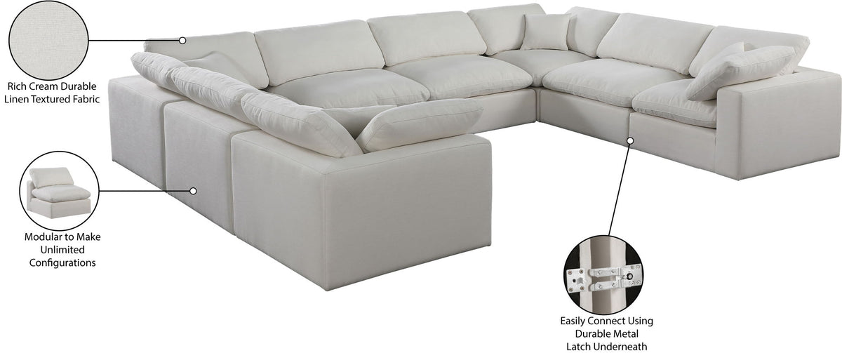 Comfy - 8 Piece Linen Modular Sectional