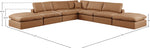 Comfy - 7 Piece Faux Leather Modular Corner Sectional
