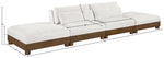 Turin - Chenille Fabric Upholstered Modular Sectional - Cream