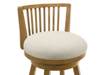 Harper - 30" Amber Glow Bar Height Rubberwood Swivel Barstool