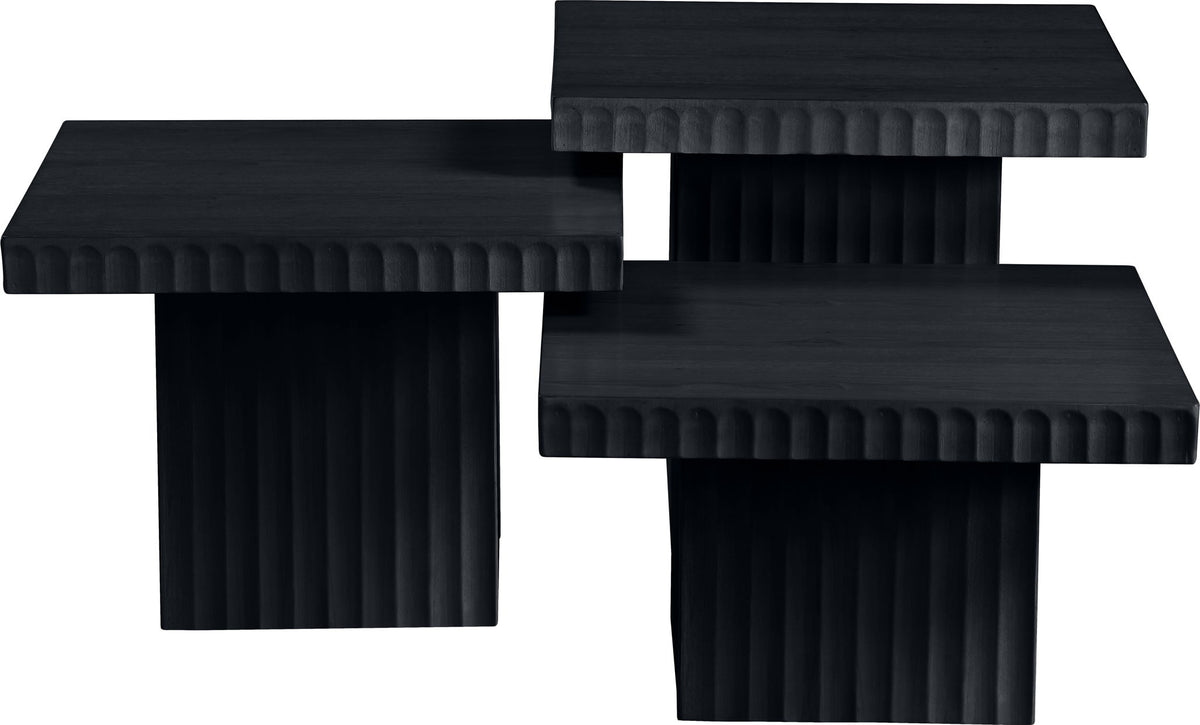 Spencer - Oak Veneer 3 Piece Coffee Tabl