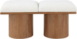 Pavilion - 2 Piece Modular Bench With Brown Base