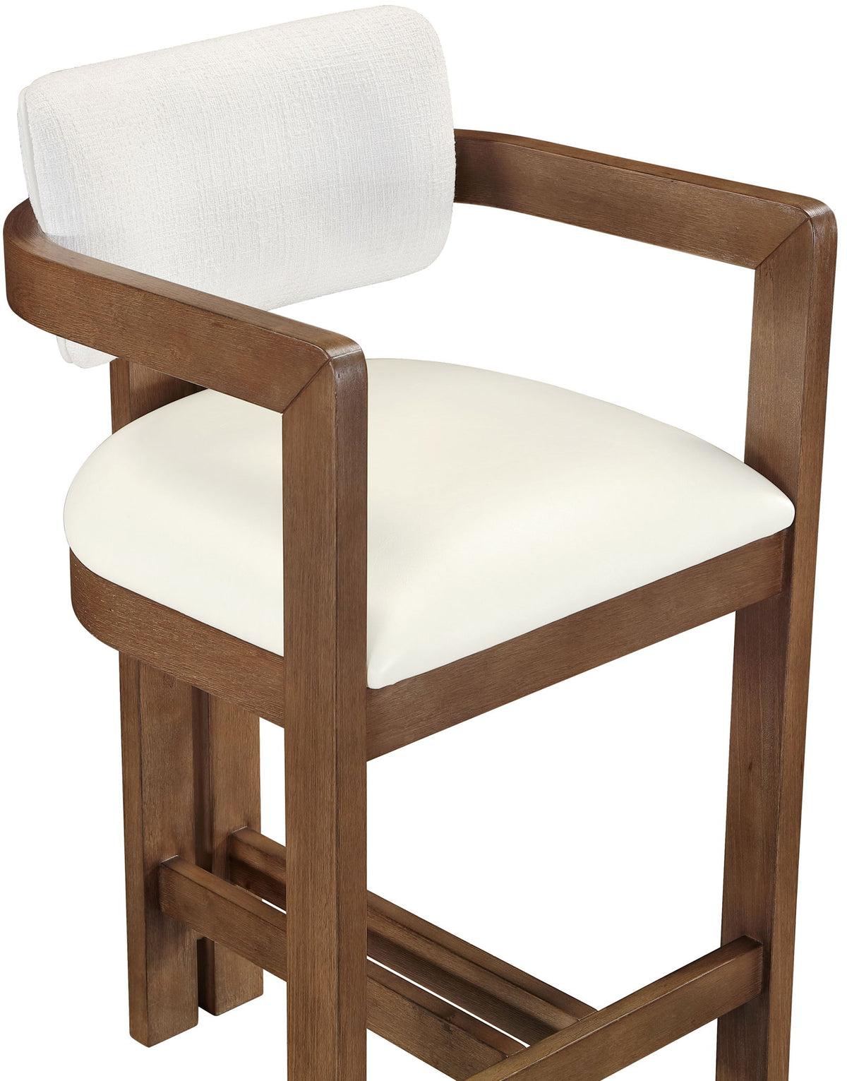 Ravina - Upholstered Counter Stool With Stained Brown Base