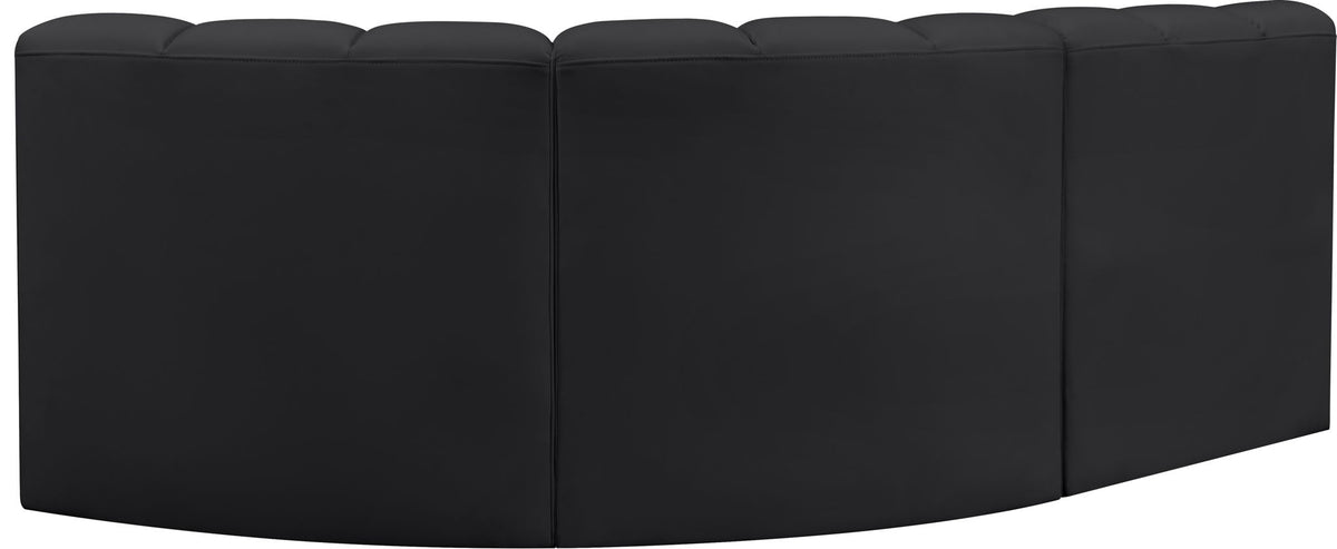 Arc - Faux Leather 3 Piece Sofa