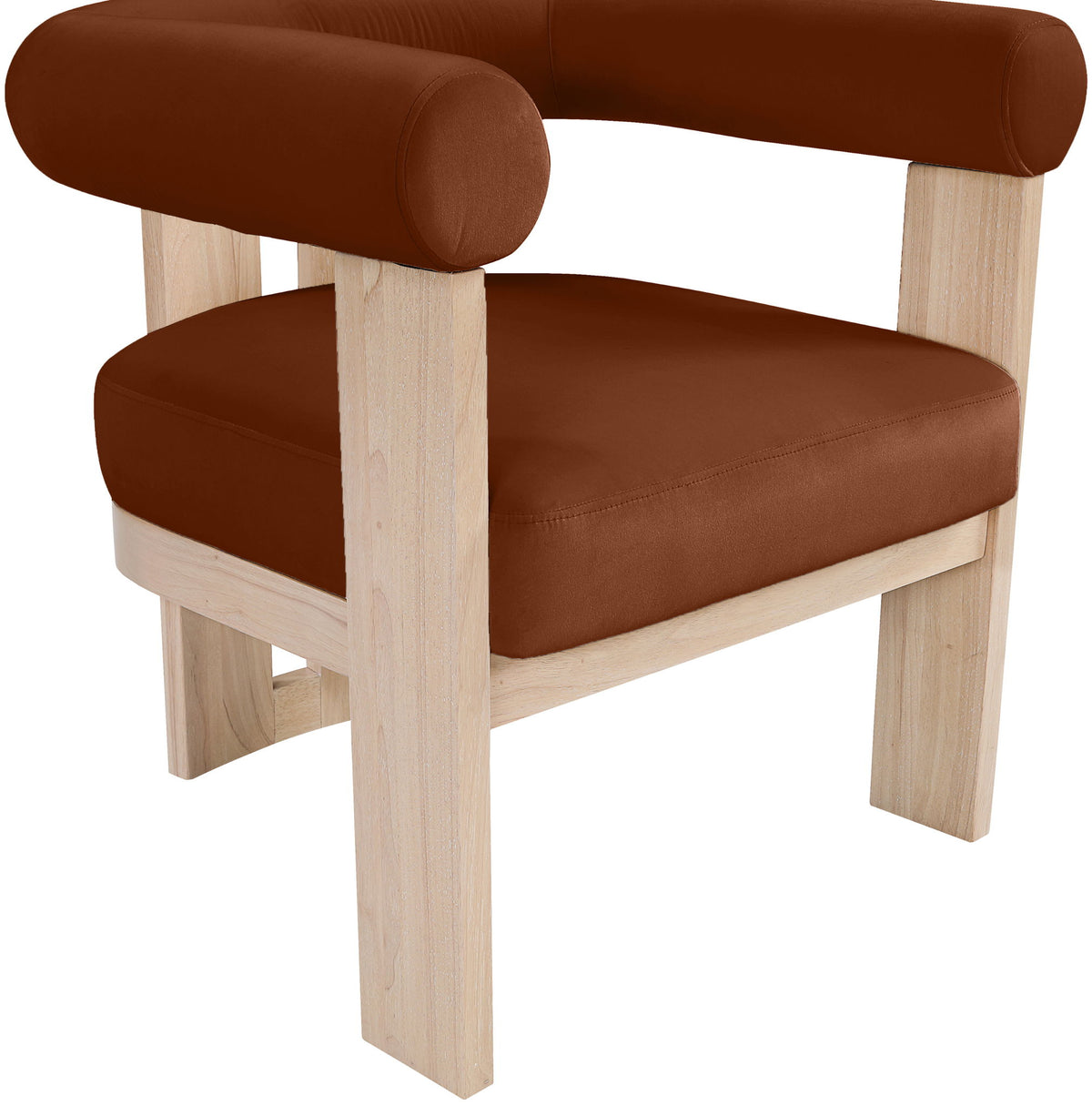 Arienzo - Performance Fabric Upholstered Accent Chair - Natural Base